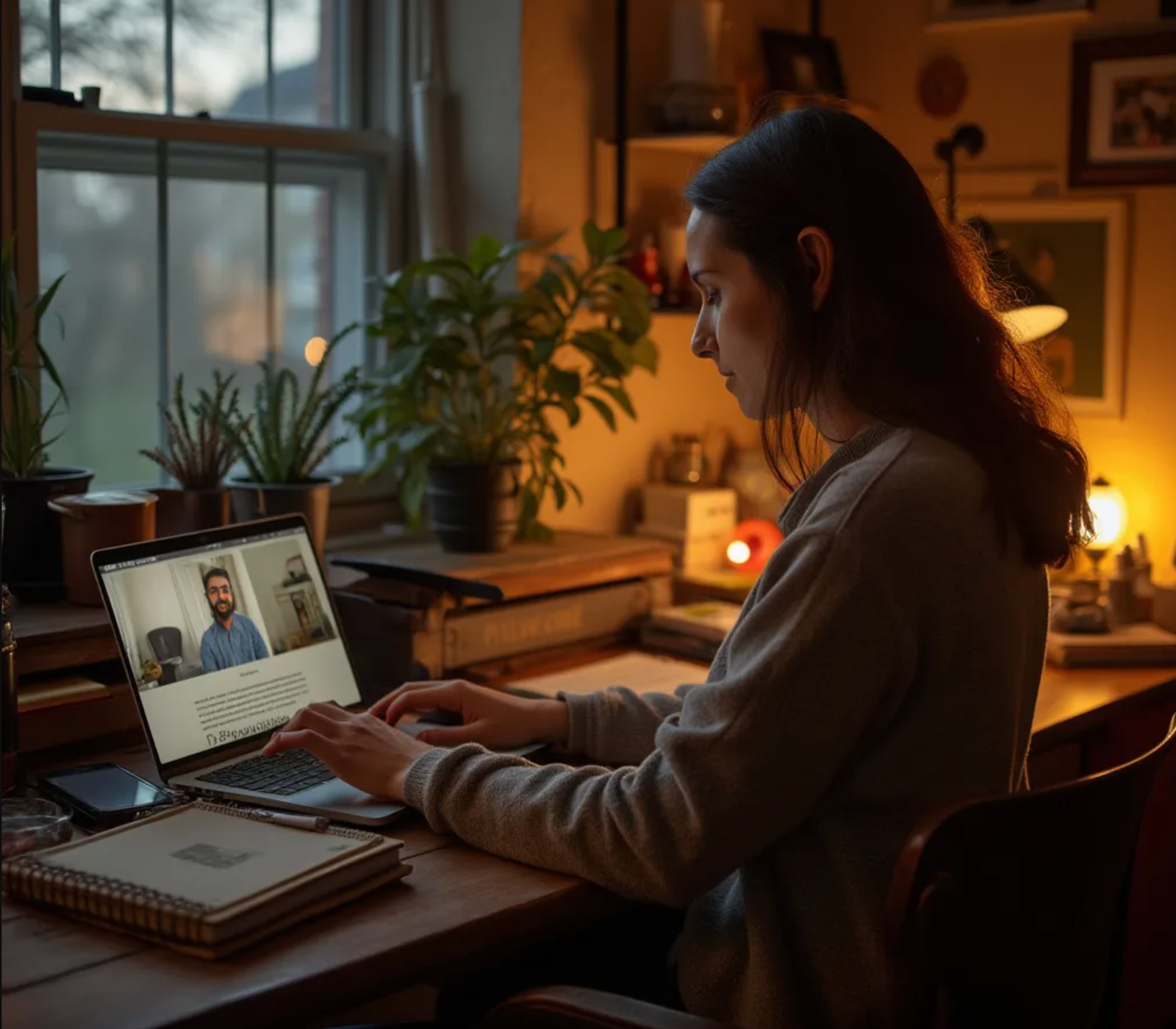 influencer working